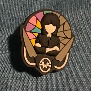 Wednesday Adams jibbitz croc charm